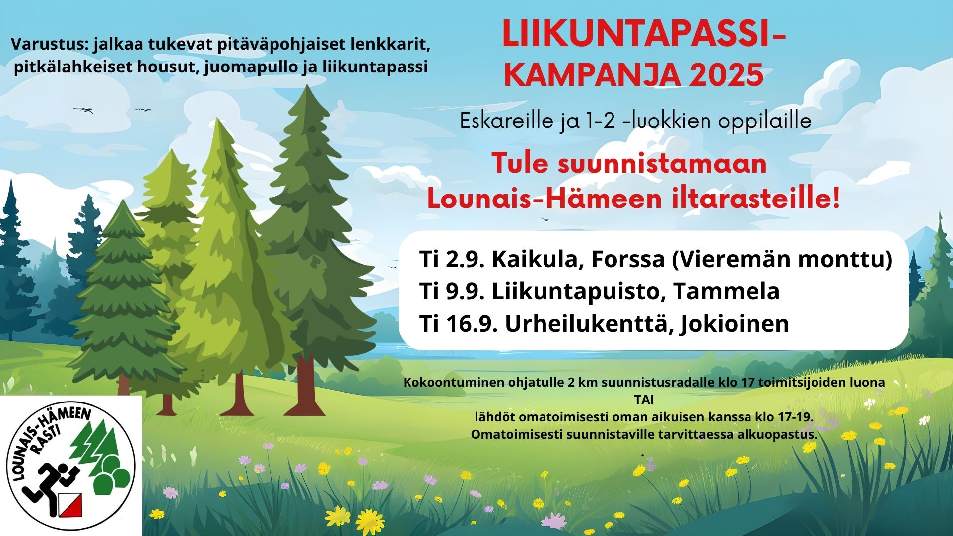 Suunnistusta liikuntapassilla