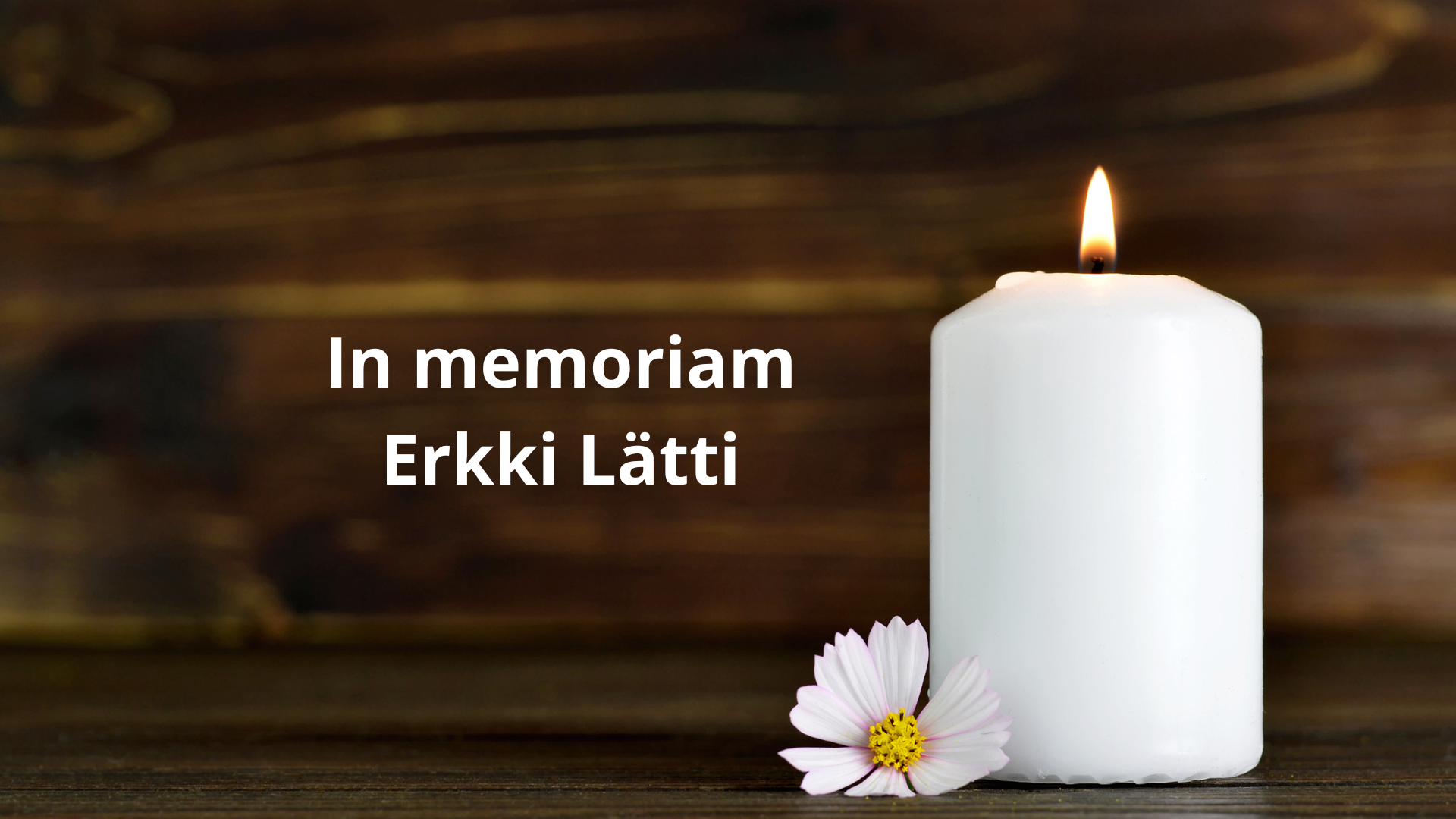 Erkki Lätti on poissa